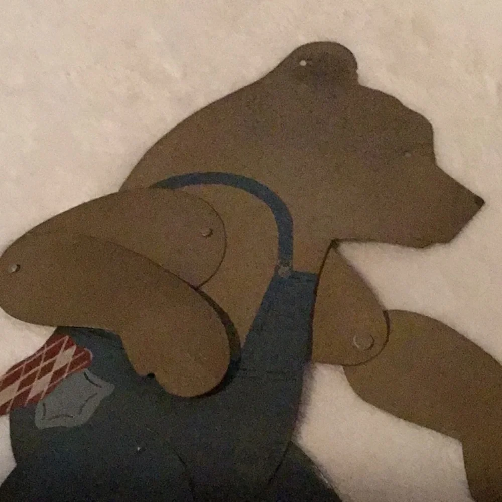 Jointed metal bear